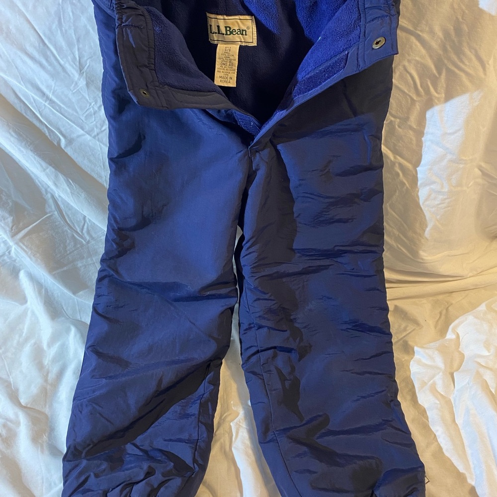 L.L. Bean Kids Blue Snow Pants